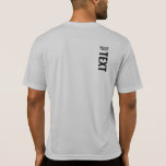 Back Side Template Mens Sport Activewear Silver T-Shirt<br><div class="desc">Add Your Text Here Modern Back Design Print Template Mens Sport-Tek Competitor Activewear Silver Colour T-Shirt.</div>