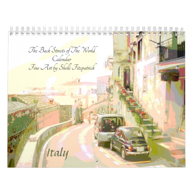 Back Streets of the World Fine Art Calendar (Cover)