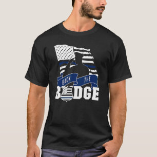 Back The Badge Policemen Police Supporter American T-Shirt