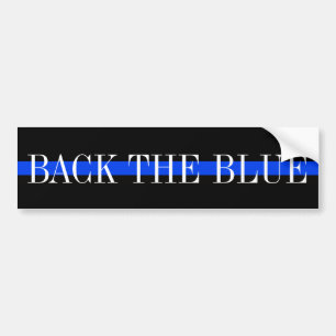 BACK THE BLUE BUMPER STICKER