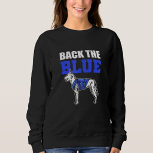 Back The Blue K9 Dog Handler K9 Police Officer Sweatshirt
