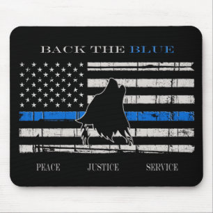 Back the Blue Mouse Pad