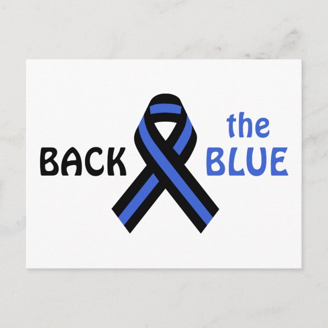 Back the Blue Postcard (Front)