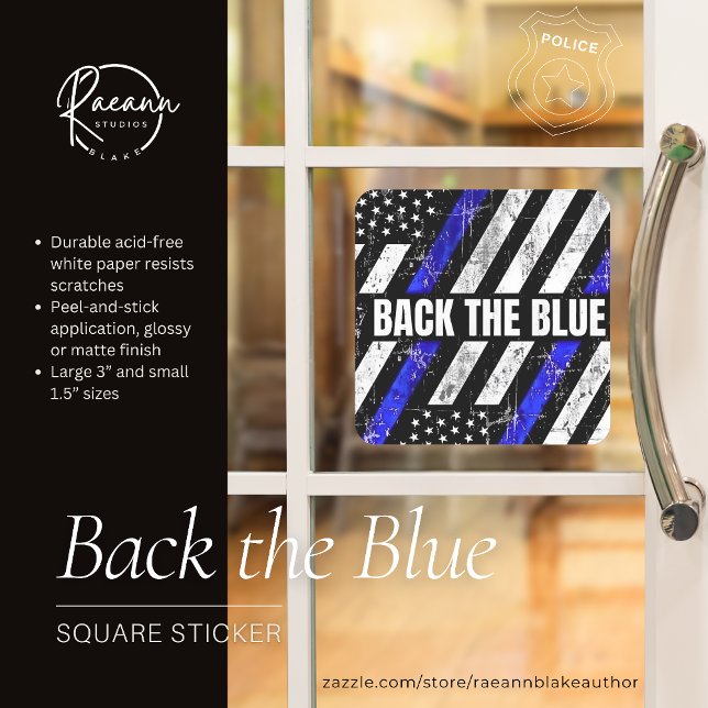 Back the Blue Sticker (Creator Uploaded)