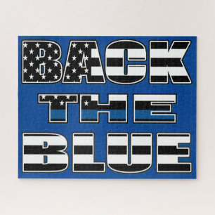 Back The Blue - Support the Police Jigsaw Puzzle