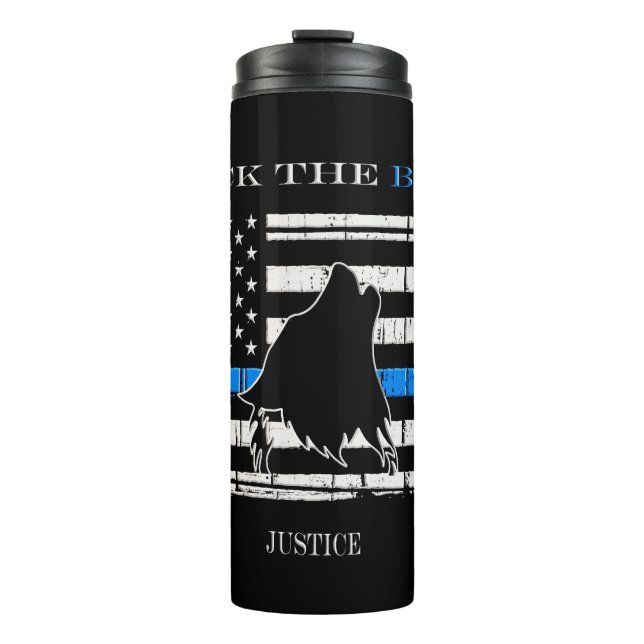 Back the Blue Thermal Tumbler (Front)
