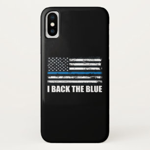Back the Blue Thin blue line USA Flag MAGA WWG1WA Case-Mate iPhone Case