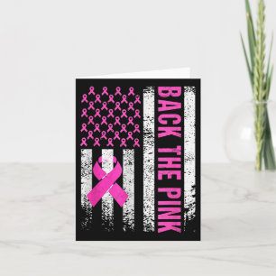 Back The Pink Breast Cancer Awareness Flag Toddler Card