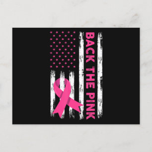 Back The Pink Breast Cancer Awareness T-Shirt62 Postcard