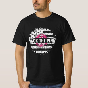 Back The Pink Sunflower Breast Cancer Awareness T-Shirt
