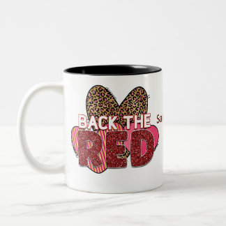 Back The Red Firefighter's Two-Tone Coffee Mug