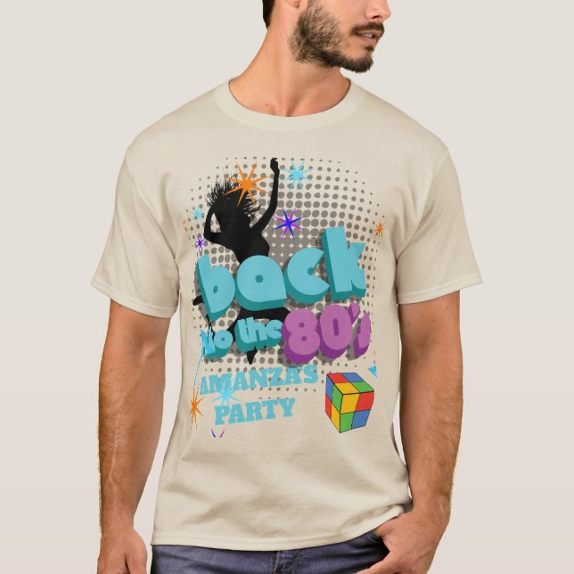 Back to 80s Retro Groovy Hippie Birthday  T-Shirt (Front)