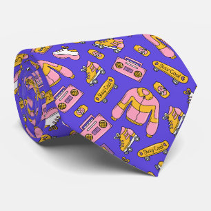 Back to 90s Funny Y2K Colourful Neck Tie