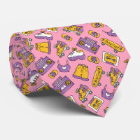 Back to 90s Funny Y2K Colourful Neck Tie