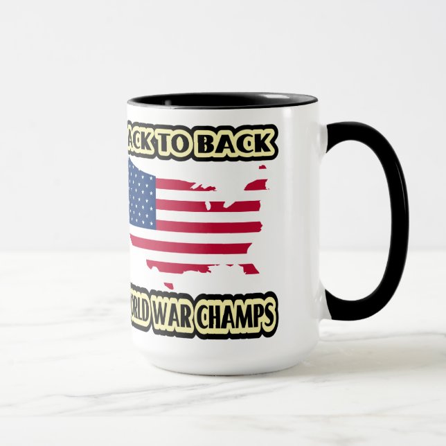 Back to Back World War Champs Mug (Right)