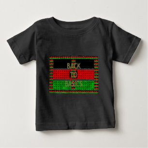 Back to Basics: Kenya Flag Themed Weaving Culture Baby T-Shirt