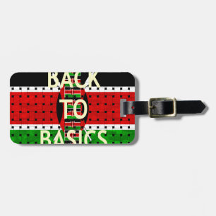 Back to Basics: Kenya Flag-Themed Weaving Culture Luggage Tag
