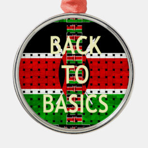 Back to Basics: Kenya Flag Themed Weaving Culture Metal Tree Decoration