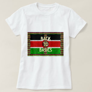 Back to Basics: Kenya Flag-Themed  Weaving Culture T-Shirt