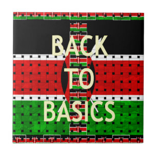 Back to Basics: Kenya Flag-Themed  Weaving Culture Tile