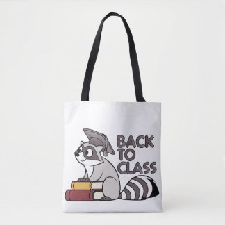 Back to Class 2025 Racoon Design Tote Bag