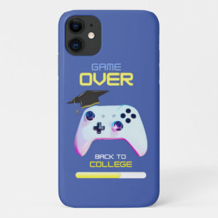  back to college yellow blue glow glitter  Case-Mate iPhone case