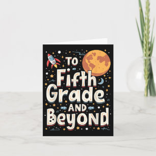 Back To Fifth Grade And Beyond Funny First Day Of  Card