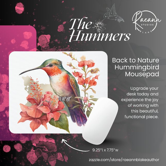 Back to Nature Hummingbird Mouse Pad (Creator Uploaded)