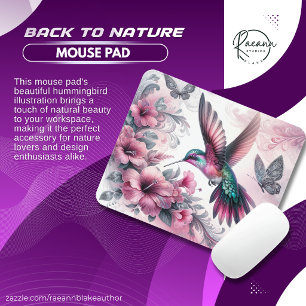Back to Nature Hummingbird Mouse Pad