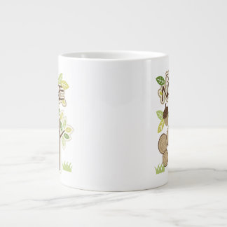 Back to Nature with Tree and Acorns Large Coffee Mug