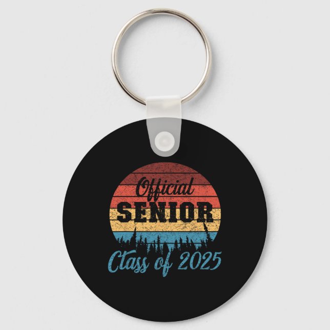 Back To School1 Senior 2025  Key Ring (Front)