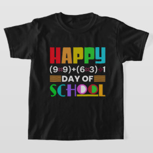 Back to School 100 Days T‑Shirt Design T-Shirt