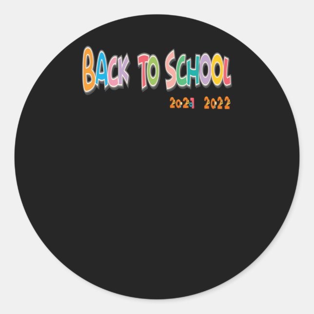 Back To School 15  Classic Round Sticker (Front)