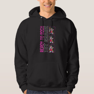 Back To School 1st Grade Dabbing Unicorn First Day Hoodie