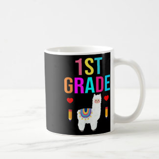 Back To School 1st Grade Teacher Llama Lover Gift Coffee Mug