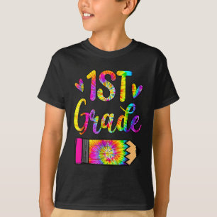Back To School 1st Grade Teacher Tie Dye  T-Shirt
