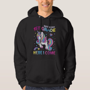 Back To School 1st Grade Unicorn First Grade Hoodie