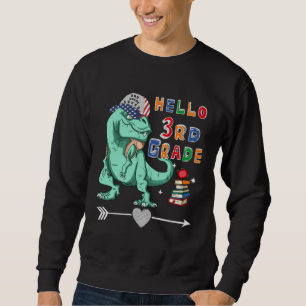 Back To School 2021  Hello 3rd Grade Teacher Kids Sweatshirt