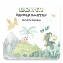 Back To School 2023 Personalised Cute Dinosaur