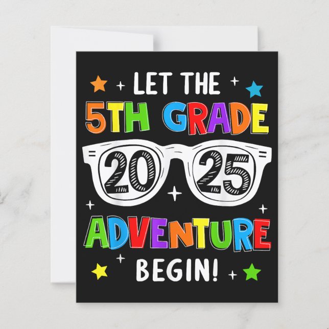 Back To School 2025 Let The 5th Grade Adventure Be (Front)