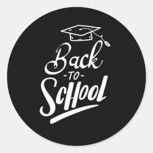 Back To School 20  Classic Round Sticker