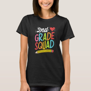 Back To School 2nd Grade Squad Second Grade Teache T-Shirt