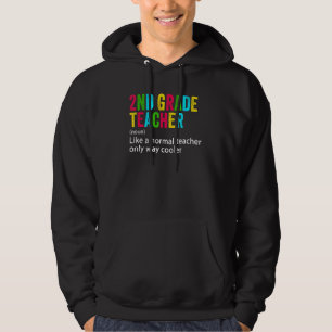 Back To School 2nd Grade Teacher Team  Definition Hoodie