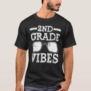 Back To School 2nd Grade Vibes First Day Teacher T-Shirt