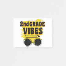 Back To School 2nd Grade Vibes Shirt First Day Kid Post-it Notes