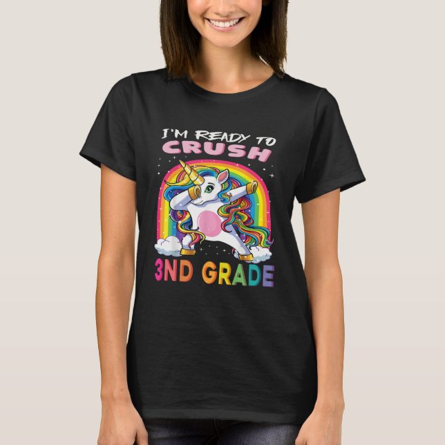 Back To School 3nd Grade  I m Ready To  For Girl T-Shirt (Front)