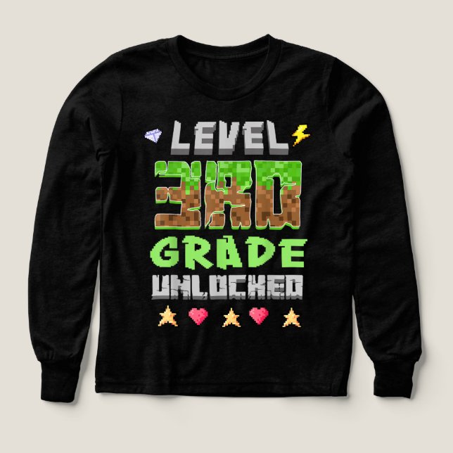 Back to School 3rd Grade Boys Gamer  (Design Front)