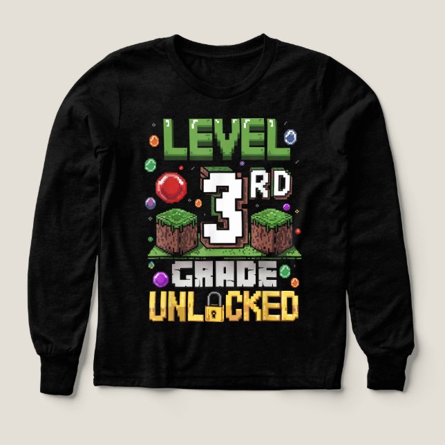 Back to School 3rd Grade Boys Gamer  (Design Front)