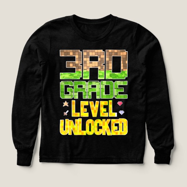 Back to School 3rd Grade Boys Gamer  (Design Front)