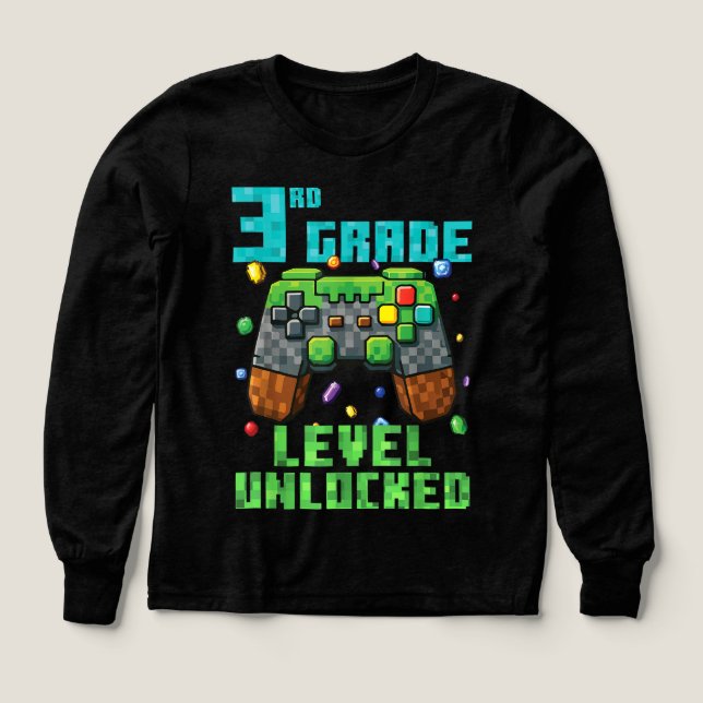 Back to School 3rd Grade Boys Gamer  (Design Front)